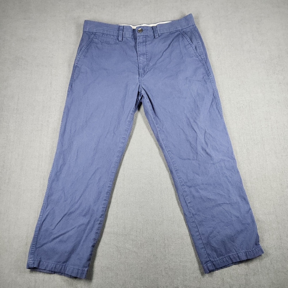 Joseph Abboud Pants Mens Size 34x29 Navy Chino Flat Front‎ 100% Cotton Comfort